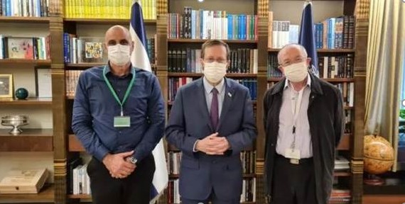 The leadership of Herzog Hospital visited The President of Israel, Isaac Herzog